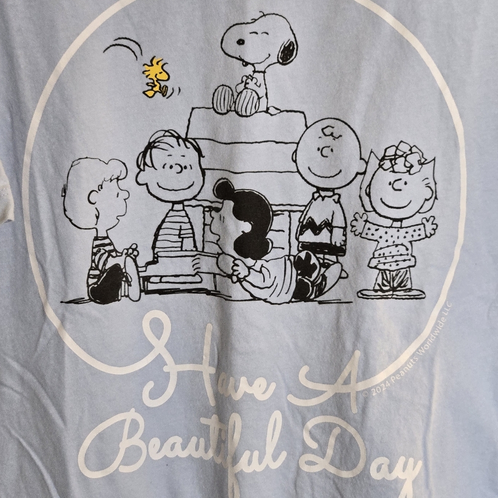 GAP PEANUTS BABY BLUE TEE